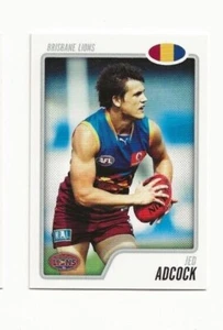 2009 AFL SELECT HERALD SUN BRISBANE LIONS JED ADCOCK # 14 CARD - Picture 1 of 1