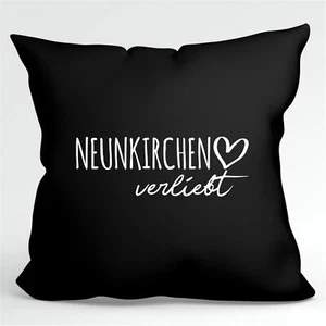 Kissen Neunkirchen verliebt Deko Kopfkissen Geschenkidee Souvenir Präsent Wichte - Bild 1 von 16