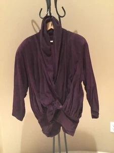 VINTAGE 1980’8 Bellisimo butterfeinstes Wildleder lila Jacke Größe 10 Damen - Bild 1 von 12
