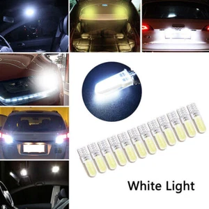 12pcs T10 194 W5W COB 2835 SMD 12LED Car License Light Bulb Super Bright White , - Picture 1 of 7