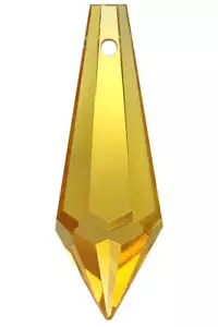 Kristall "Wiener Pendel" 38mm Lt. Topaz~ Gelb K9~ Lüster Suncatcher Kronleuchter - Bild 1 von 2