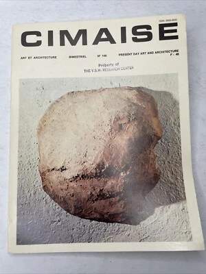 Vintage RARE 1980 Cimaise Magazine No 146 French Art + Architecture F8 - Image 1 of 4