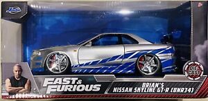 Jada Fast & Furious Brian’s Nissan Skyline GT-R (BNR34) 1/24 die cast Car