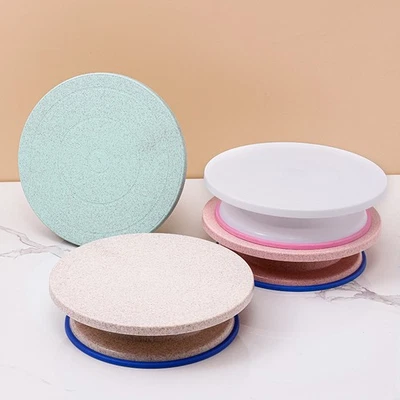 Rotating Cake Turntable Anti-Skid Base Rotary Table Kitchen DIY Pan Baking Tool - Image 1 of 3