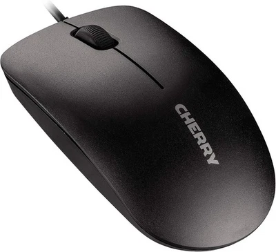 CHERRY MC 1000, Wired Office Mouse, Optical Sensor (1,200 dpi), 3 Black  - Image 1 of 4