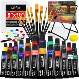 40PCS Acrylic Paint Set,Professional Painting Supplies with Acrylic,Canvas Pa... - Picture 1 of 7