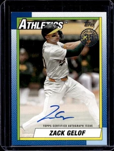 2025 Topps Update Zack Gelof 1990 Auto #90B2-ZG Athletics - Picture 1 of 2