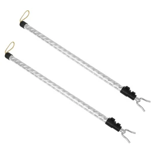  2 Stück Kleiderhakenstange: Lange Forschungsstange mit Haken Teleskopschrank für - Bild 1 von 12