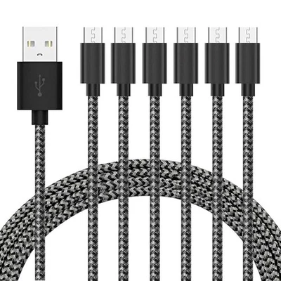 Gopala Micro USB Cable Android Charger [6-Pack 5ft] Nylon Braided Fast Sync&C... - Image 1 of 4