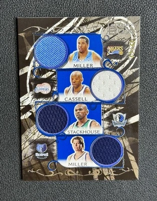 2006-07 Fleer Luxury Box Quad Relics /49 A. Miller Cassell Stackhouse M. Miller - Image 1 of 3