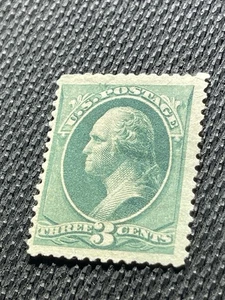 Antigua estampilla de Estados Unidos de 1879 Scott #184 George Washington como nueva con bisagras - Imagen 1 de 2