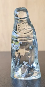GEBURT CHRISTI, KRIPPE WEISER MANN FIGUR. GLASFIGUR - Bild 1 von 10