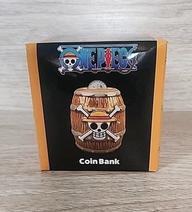 Toei Animation ~ One Piece ~ Coin Bank ~ Fass mit Strohhut Totenkopf & gekreuzten Knochen - Bild 1 von 6
