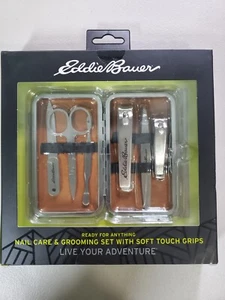 Eddie Bauer Juego de Cuidado y Acicalamiento de Uñas Acero Inoxidable con Estuche de Viaje de Almacenamiento - Imagen 1 de 3