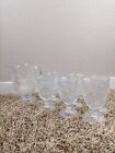 Pioneer Woman Adeline Clear Glass Goblets  12 oz Set Of 6 and Jar