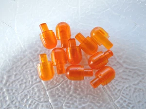 Lego 10 x Lichtkappe Einsatzlicht Bionicle Auge 58176 transparent orange - Bild 1 von 1