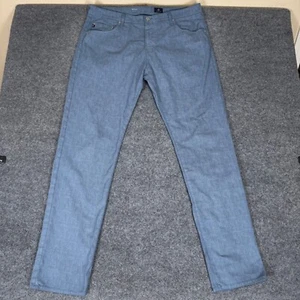 AG Adriano Goldschmied Tellis Pant Modern Slim Blue Glen Plaid Casual Mens 38x34 - Picture 1 of 9