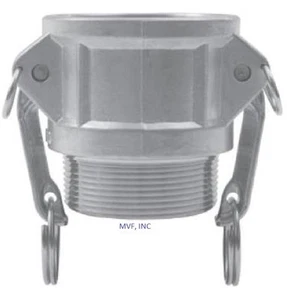 3" Type B Camlock Female Coupler x Male NPT Aluminum Hose Fitting B300IAL - Picture 1 of 5