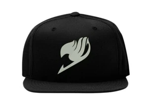 Fairy Tail Anime Logo Embroidered Snapback Baseball Cap Flat Bill Hat - Picture 1 of 4