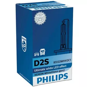 1x D2S HID Xenon Car Headlight Bulb PHILIPS WhiteVision Gen2 85122WHV2C1 - Picture 1 of 1