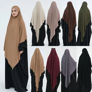 Pañuelo islámico para mujer Khimar Hijab Amira Turbante Gorro Ramadán - Imagen 1 de 32