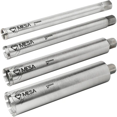 NEW- 1" - 4" Diamond WET Coring Bit For Concrete Core Drill Set - MESA DIAMOND ® - Image 1 of 4