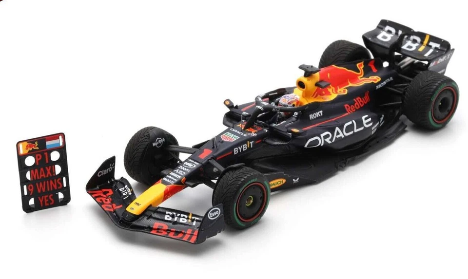 Spark S8923 1/43 Rosso Bull RB19 #1 Vincitore Olandese Gp 2023 Max Verstappen