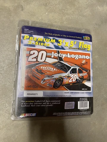 JOEY LOGANO #20 HOME DEPOT NASCAR 2-Sided 3' x 5' FLAG Cover