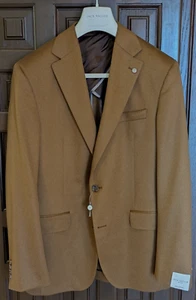 JACK VICTOR David Unstructured Solid 100% Cashmere Sport Coat, Size 42 R - $998 - Picture 1 of 13
