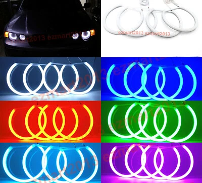 cotton RGB halo ring for BMW E46 compact 2001-2005 headlight DRL bluetooth DRL - Image 1 of 4