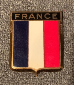 Vintage France Drago Paris Car Radiator Grill Badge Flag Automobile - Picture 1 of 6