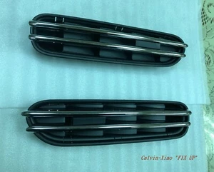 Guardabarros lateral negro y cromado rejilla de ventilación tiburón BMW E39 E60 serie 5 M5 03-10 - Imagen 1 de 6