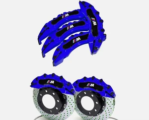 Brake Caliper Covers for BMW X5 X6 X3 G20 G30 F20 F22 F32 E46 E39 E92 4PCS Blue - Picture 1 of 10
