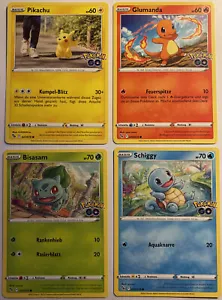 Pokemon 4er SET | Pikachu | Glumanda | Schiggy | Bisasam | Deutsch Pokemon GO - Bild 1 von 6