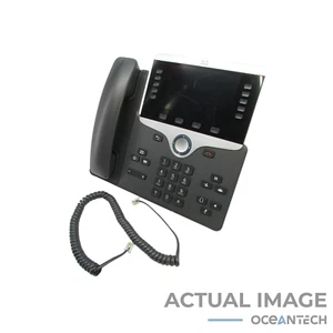 Téléphone IP professionnel Cisco CP-8811-K9 V04 VoIP PoE avec support - Photo 1/4