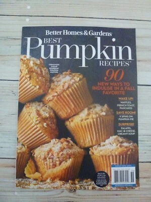 Better Homes & Gardens Best Pumpkin Recipes December 2023 Magazine Muffins - Imagem 1 de 2