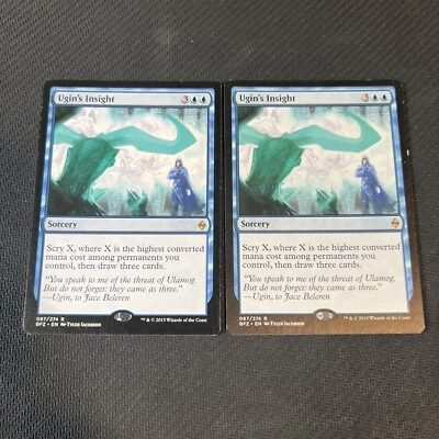 Ugin's Insight Magic The Gathering Mtg Rare Battle for Zendikar 087/274 2 - Image 1 of 4