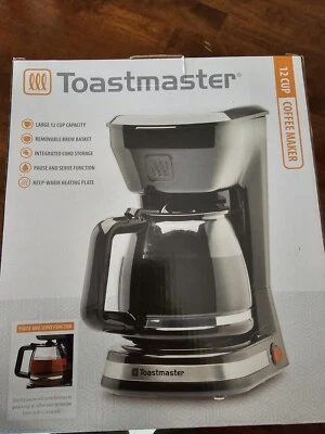 Toastmaster 12 Cup Digital Coffee Maker Model # TM- 121CM Programmable- Black - Image 1 of 2