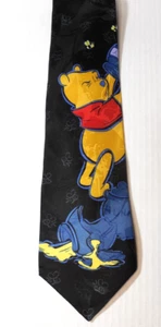 Corbata para hombre Disney Pooh Bear miel Polyestor Corea exquisita vintage - Imagen 1 de 7