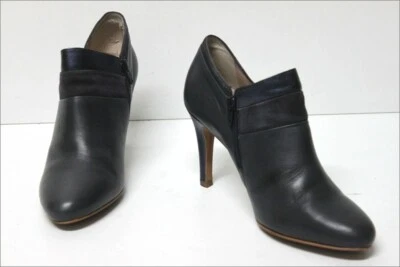 ERAM   Bottines Boots  Cuir Bleu jean talons Fins Doublées Cuir T 40 TBE Foto 1 de 4