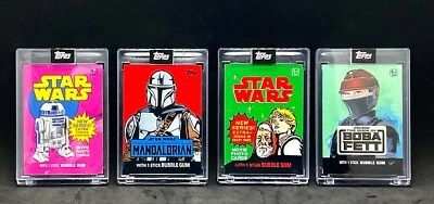 2022 Topps May The 4th~Star Wars 4 Cards #5,6,7,8~R2-D2,C-3PO,Obi-Wan &Luke - Image 1 of 3