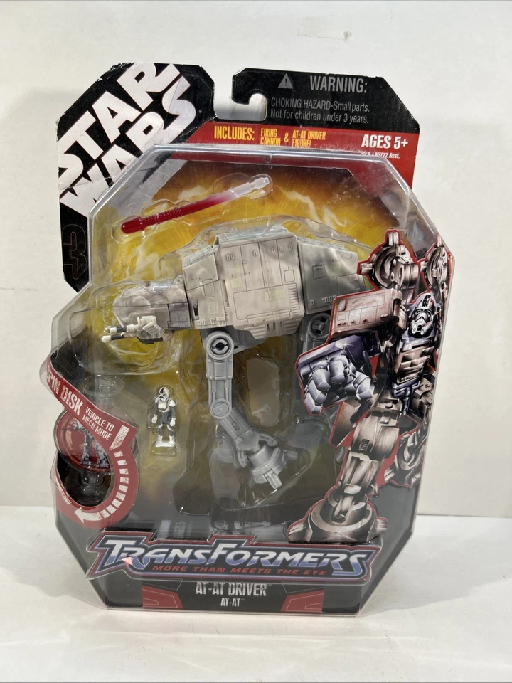 Star Wars Transformers Crossover At-At Driver 2007 Unopened Hasbro