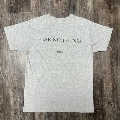 Camisa De Colección No Fear Para Hombre Grande Gris Fear Nothing Gráfico Hecha en EE. UU. Años 90 Foto 1 de 4