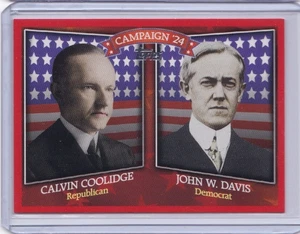 2008 Topps Campaña Histórica Match-Ups Calvin Coolidge John W Davis ID5 - Imagen 1 de 2