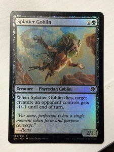 MTG Magic the Gathering Splatter Goblin (109/552) Dominaria United LP FOIL - Picture 1 of 1