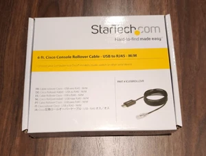 Startech.Com 6 Fuß/1,8 m Cisco USB Konsolenkabel USB auf Rj45 Rollover Kabel schwarz - Bild 1 von 2