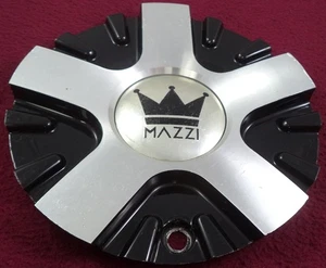 Mazzi Wheels Silver / Gloss Black Custom Wheel Center Cap # N/A (1) - Picture 1 of 2