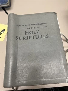 New World Translation of the Holy Scriptures 2015 Gray Faux Leather - Imagen 1 de 4