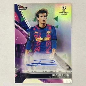 Tops Riqui Puig Autographed Card Fc Barcelona - Picture 1 of 5