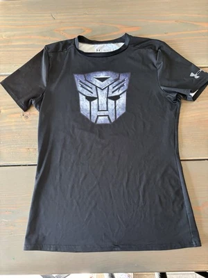 Under Armour Transformers Niños Jóvenes XL Autobots Cresta Compresión Ajuste Heat Gear Foto 1 de 3